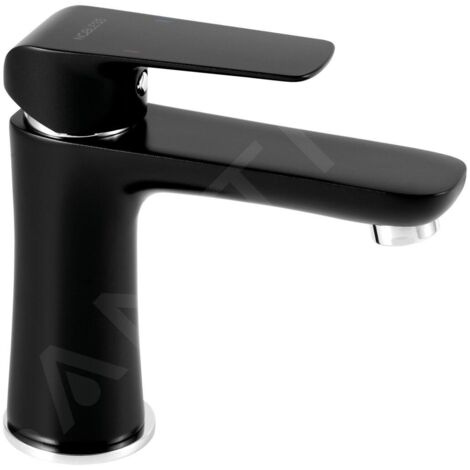 Novaservis Nobless Tina - Mitigeur de lavabo avec vidage, noir mat 38003,5