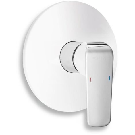 Novaservis Nobless Tina - Robinetterie de douche encastrée, blanc/chrome 38050,1