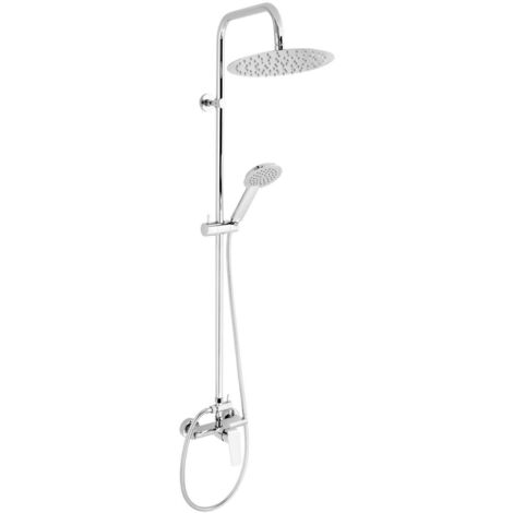 Novaservis Nobless Tina - Set de douche avec robinetterie, raccord de douche par le haut, chrome SET041/38,0