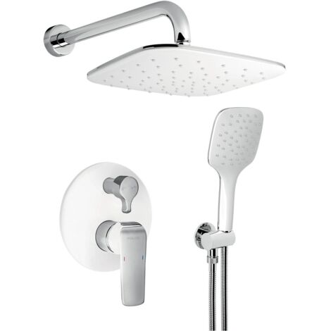 Novaservis Nobless Tina - Set de mitigeur encastré avec accessoires, chrome / blanc SADA38050R,1