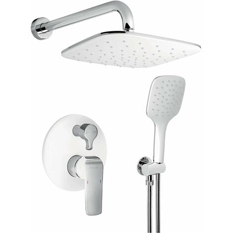 Novaservis Nobless Tina - Set- Unterputz Armatur und Duschzubehör, chrom/weiß SADA38050R,1