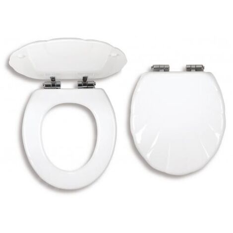 Novaservis Prestige - Abattant WC Lyra, MDF, blanc WC/SOFTMUSLELY