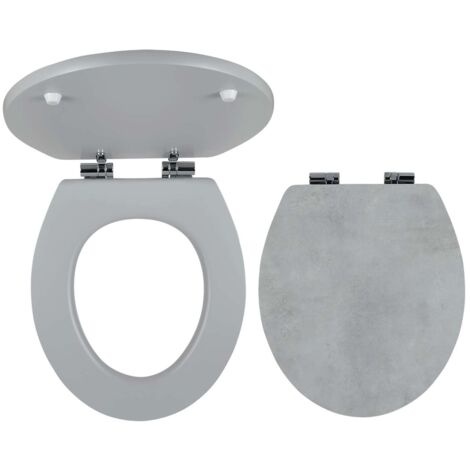 Novaservis Prestige - Sedile per WC, MDF, Softclose, grigio cemento WC/SOFTSTONE1