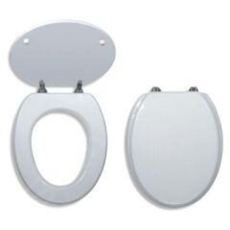 Novaservis Prestige - Siège de toilette, MDF, blanc WC/BILA