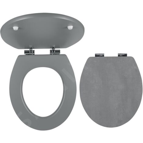Novaservis Prestige - Siège de toilette, MDF, Softclose, gris béton WC/SOFTSTONE2