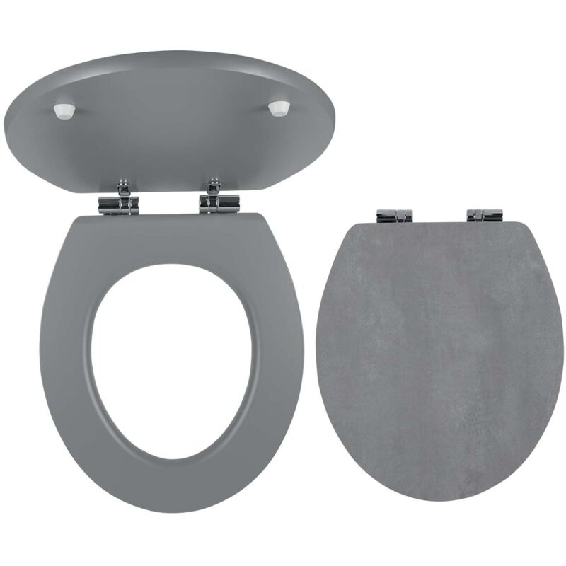 Novaservis - Prestige - Siège de toilette, mdf, Softclose, gris béton WC/SOFTSTONE2