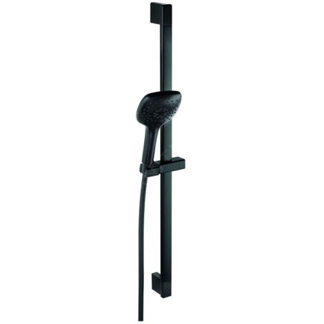 Novaservis Sets de douche - Ensemble pomme de douche, support, barre et flexible, noir mat KIT201,5