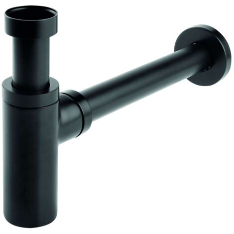 Novaservis Siphons - Waschtischsiphon 1 1/4, Ablauf 32 mm, schwarz matt S282-BL