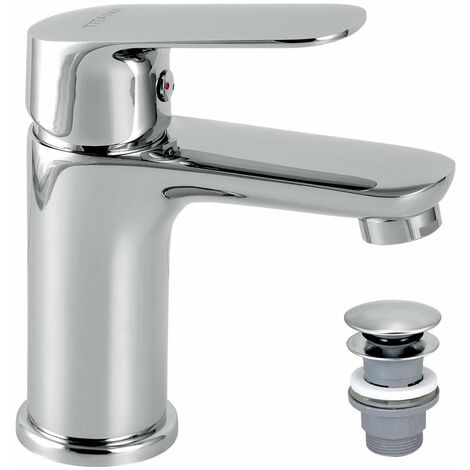 Novaservis Titania Cosmos - Waschtischarmatur mit Ablaufgarnitur, Click-Clack, Chrom 90203,0