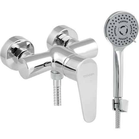 Novaservis Titania Fresh - Miscelatore per doccia con accessori, interasse 100 mm, cromo 96065,0E