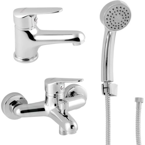 Novaservis Titania Iris New - Mélangeur bain et lavabo avec accessoires, chrome SADA94420