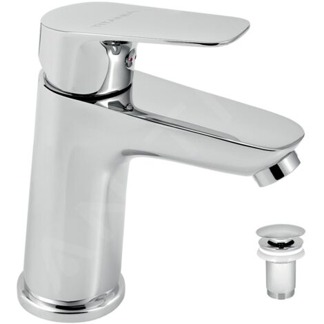 Novaservis Titania Pure - Mitigeur de lavabo avec bonde Click-Clack, chrome 90303,0