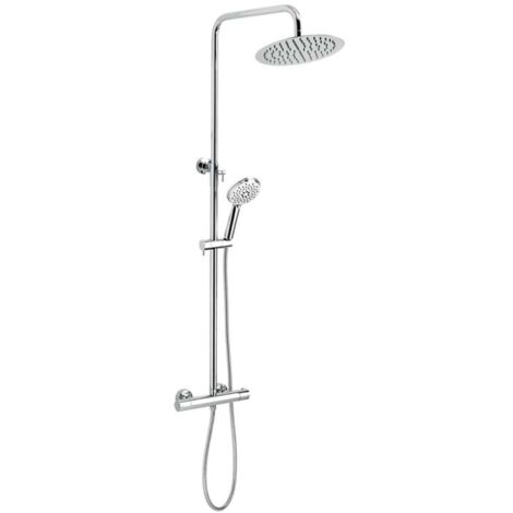 Novaservis Titania Pure - Set doccia con termostato, diametro 25 cm, cromo SET032/TER,0