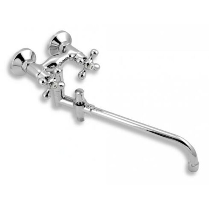 Titania Retro ii - Mélangeur bain mural sans accessoires 100 mm, chromé 99137/1,0 - Novaservis