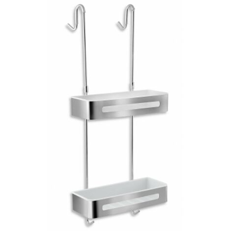 Novaservis Titania Yacore - Double étagère, inox brossé 65575,4
