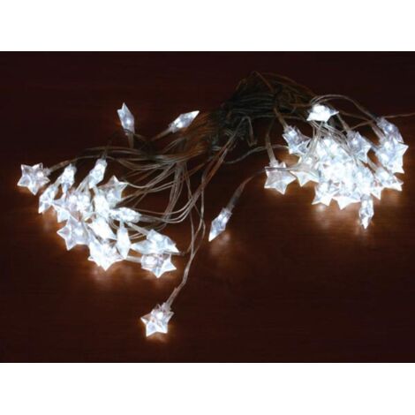 Novastarlight LED - 10 m - 40 Sterne - Weiß - transparentes Kabel - 24 V