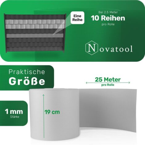 Novatool Zaunelement Sichtschutzstreifen-Rolle