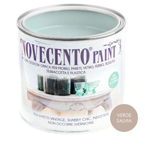 CERA NOVECENTO Novecento CHALK PAINT PERLA Pittura Lavabile inodore senza primer 500 ML PERLA