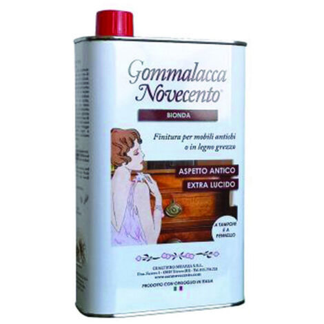 Novecento GOMMALACCA BIONDA Finitura mobili antichi legno grezzo 250 ML