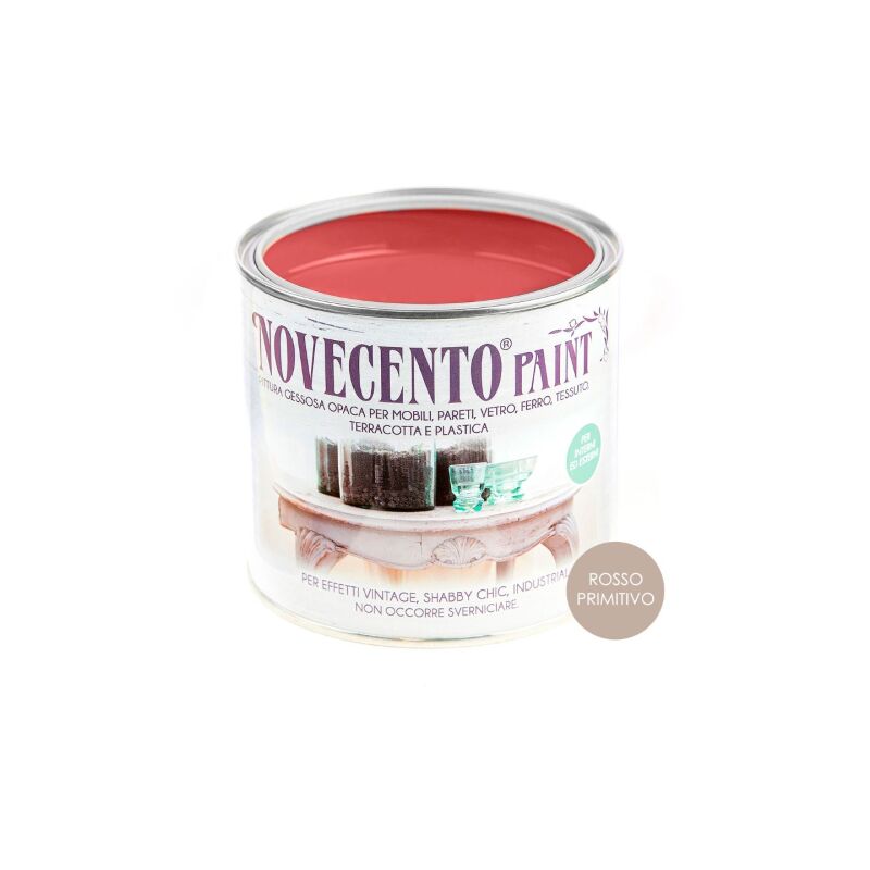 Cera Novecento Novecento Chalk Paint Rosso Primitivo Pittura Lavabi...
