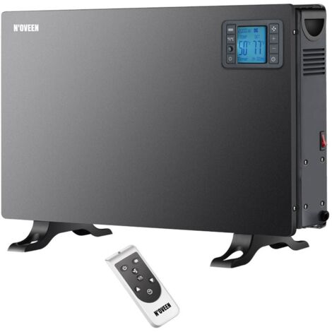 Noveen Modern CH7100 Smart Konvektorheizung mit 2000 Watt LCD-Display, 24-Stunden-Timer, 3 Wärmeeinstellungen, Fernbedienung inklusive