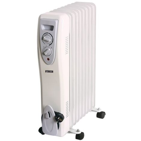 N'OVEEN OH09 Ölstrahler 9 Rippen 2000 W Ölheizung Automatischer Thermostat 9 Flossen
