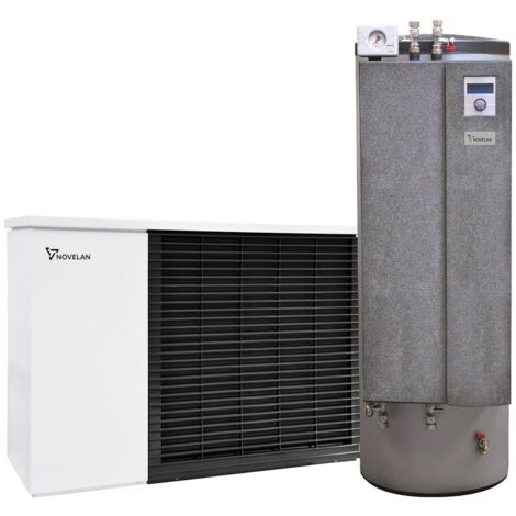 Novelan Luft/Wasser-Wärmepumpe LAD 9-CSD, 9,0kW bei A2/W35, R290, 400V, Außen, inkl. Compactstation, Dual