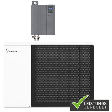 Novelan Luft/Wasser-Wärmepumpe LADV 9-HDV 9, 2,33kW bis 8,20kW bei A2/W35, R290, 230/400V, Heizen, Außen, frequenzgeregelt, Dual