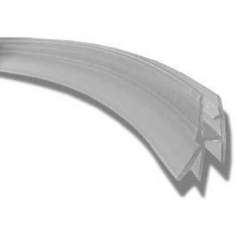Novellini – Joint pour paroi de douche galbée 110 cm – Découpable pour ajustement – Joint inférieur pour panneau coulissant – Pour salles de bain