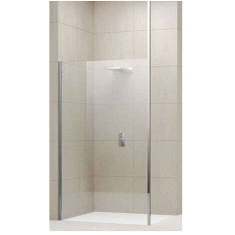 Novellini – Profilé de fixation au plafond 297 cm – Finition chromée lisse – Compatible verre 6/8 mm – Installation facile en bout de paroi