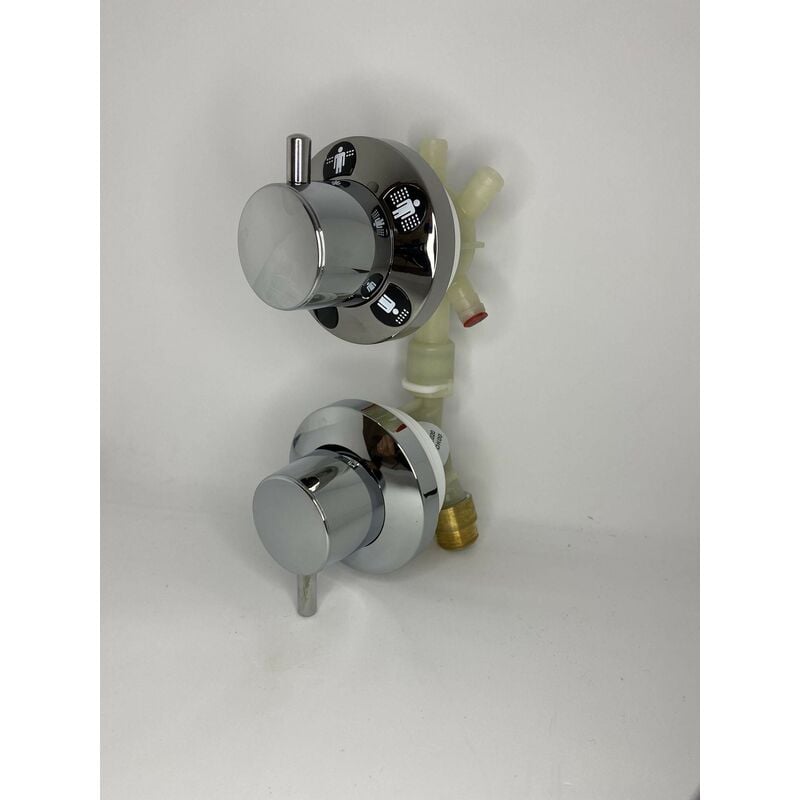 Mélangeur mécanique complet avec 4 fonctions Novellini MISCMLA4F-K Chromé - Chromé