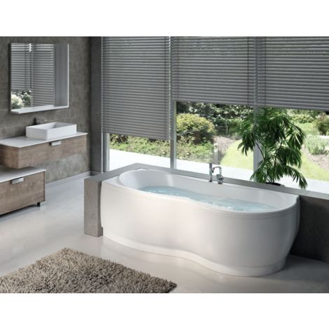 Vasca Da Bagno Con Idromassaggio.Novellini Vasca Da Bagno Idromassaggio Angolare Venus Su Telaio Con Un Pannello Bianco 180x80cm Destro No Ven518080ocd A1k