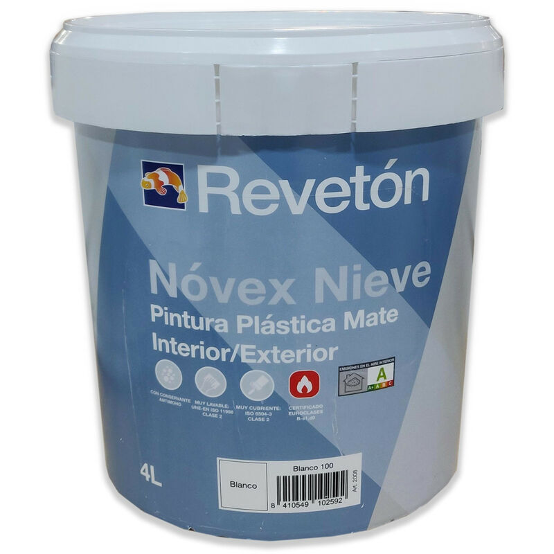 

Novex Nieve Blanco Mate Antimoho 4 Lt