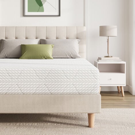 NOVILLA 90x200 cm Federkernmatratze Härtegrad H4 Öko-Tex Zertifiziert 7 Zonen Taschenfederkern mit Komfortschaum und Atmungsaktiv Bezug Matratzen Höhe 24 cm