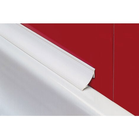 Rodapie blanco semiflex, zoclo, zócalo o rodapié PVC flexible