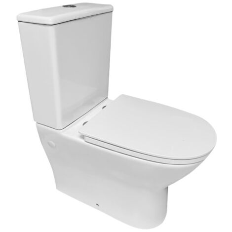 NOVOBATH LISBOA Inodoro Rimless Completo Blanco - ref: PACKWC-LISBOA