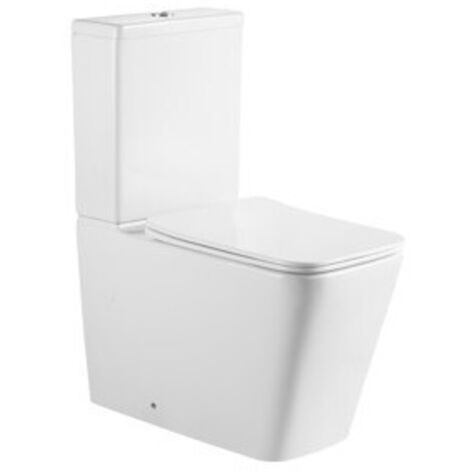 NOVOBATH PARIS Inodoro Completo Rimless Compacto Blanco - ref: PACKWC-PARIS
