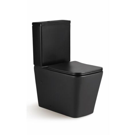 NOVOBATH PARIS Inodoro Completo Rimless Compacto Negro - ref: WC-PARISBLACK
