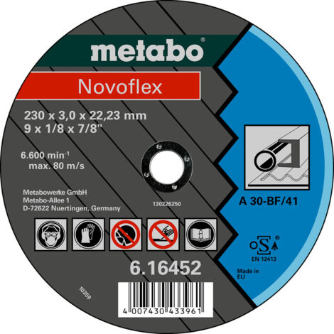 Novoflex 115 x 2,5 x 22,23 acier, TF 42 - METABO - 616454000