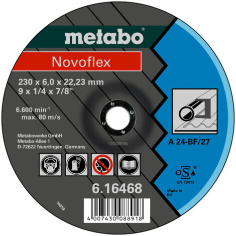 Novoflex 150 x 6,0 x 22,23 acier, meule d'ébarbage, modèle coudé (616464000)