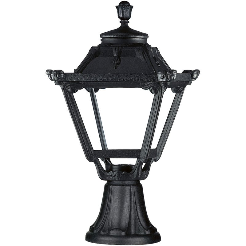 Dopo - Borne classique indura mini 4 IP55 E27 42W 480mm Noir