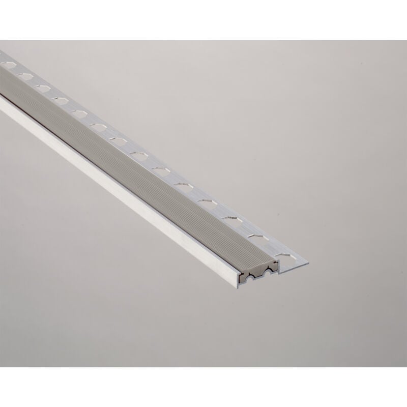 Novopeldaño 1P Alu+PVC 10x2500 Gris -02