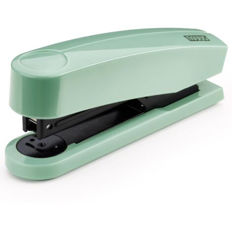 NOVUS Agrafeuse B2 Colour ID 2.0 (25 feuilles de capacité de agrafage, mécanisme de chargement par le haut, dispositif de métal avec revêtement plastique de, incl. 200 agrafes), couleur vert menthe