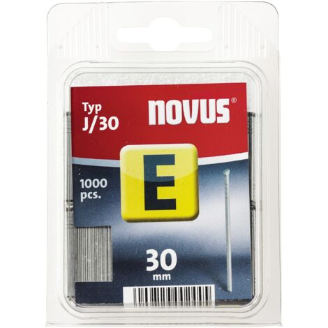Novus, Chiodi - tipo J 1000 pezzi 044-0066 staffe tipo J/30 dimensioni:30 mm x 1,2 mm