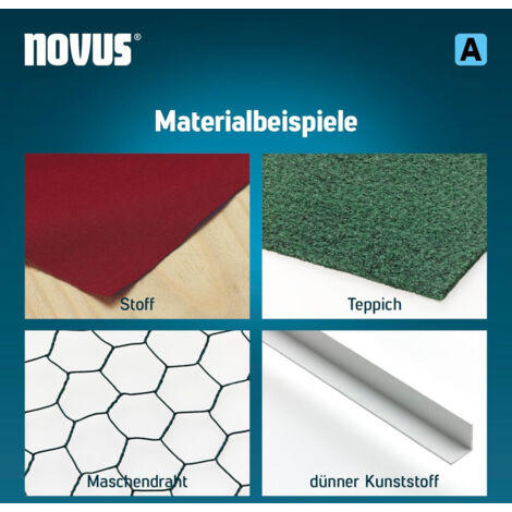 Novus Feindrahtklammern Typ A 8 mm 800 Stück Tacker