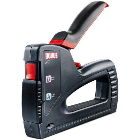 Novus J-17 grapadora manual negra ergonómica