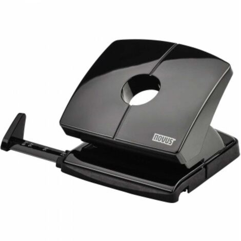 NOVUS Locher NOVUS B 220 8cm 20 Bl. (80 g/m²) mit Anschlagschiene schwarz