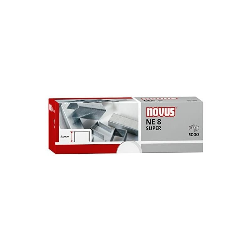 Novus - agrafes ne 8 super pour agrafeuses électriques -5000u-box