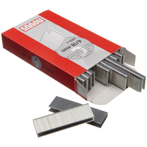 Novus Punti Metallici C 4 18 mm, 2000 Pezzi