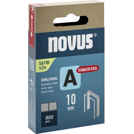 Novus Tools 042-0779 Agrafes fil fin Type 53 800 pc(s) Dimensions (L x l) 10 mm x 11.3 mm